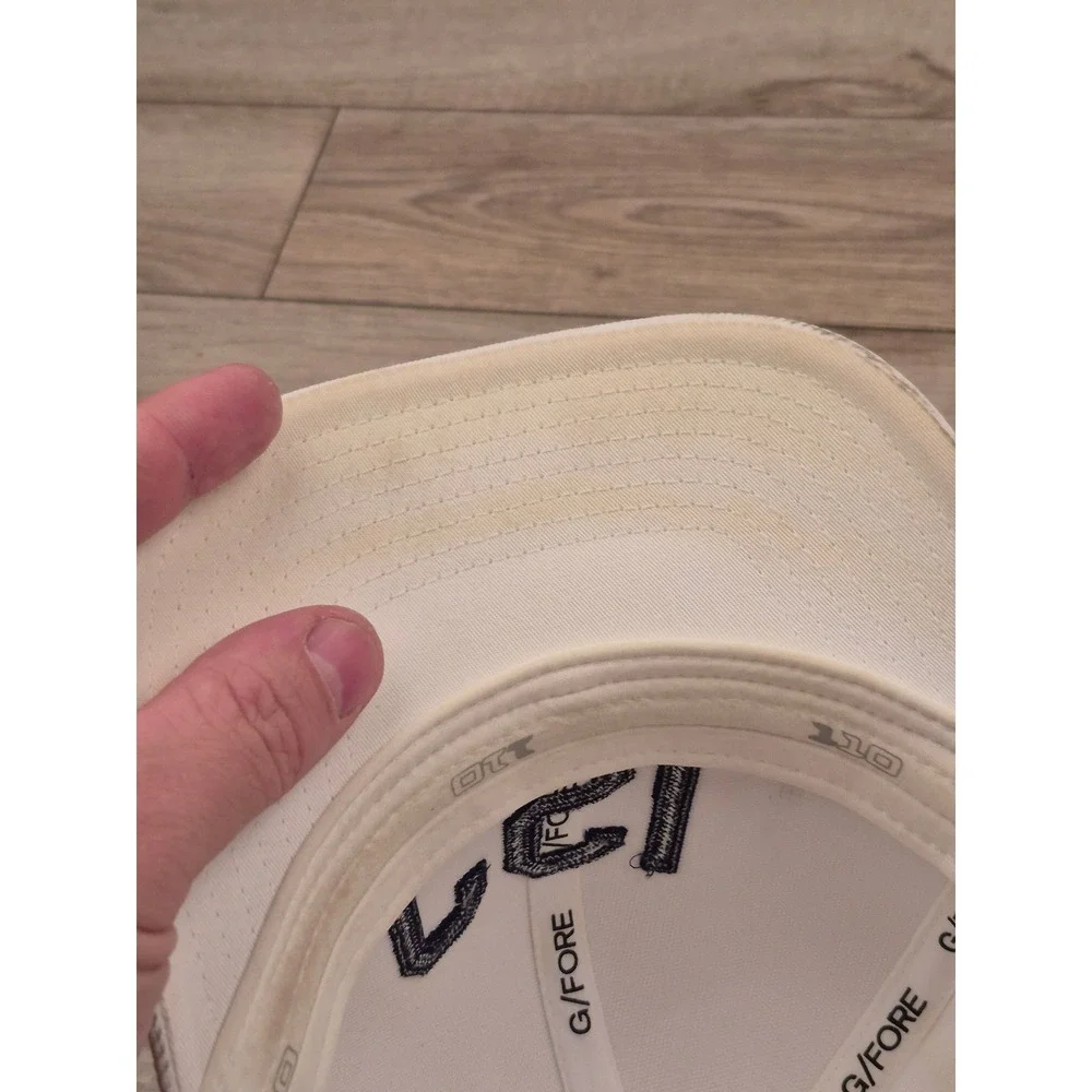 G/FORE CSL Cabot Saint Lucia Golf Hat White‎ Snapback Navy Embroidery Mens